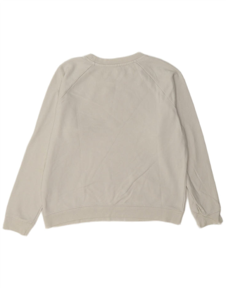 Moletom feminino Levi's com estampa oversized, Reino Unido 10 pequeno algodão branco
