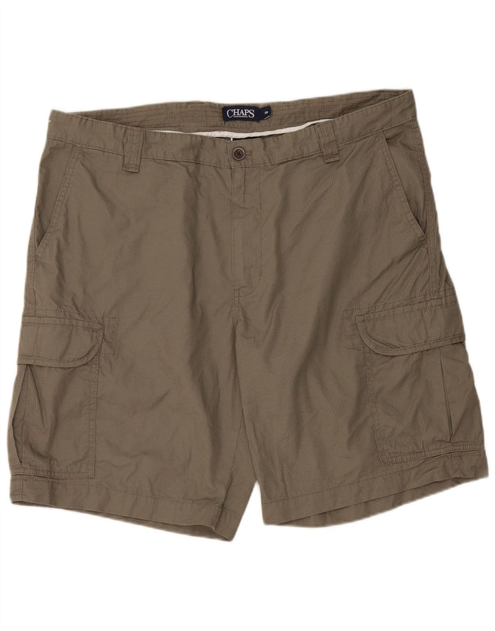 Shorts cargo masculino Chaps W38 XL algodão cinza