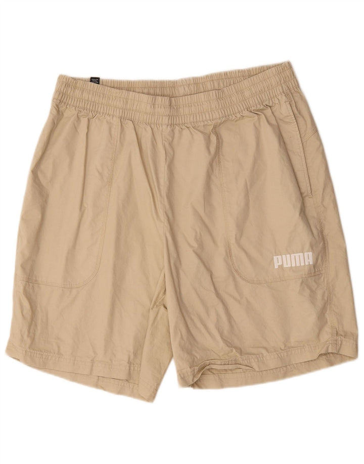 Shorts esportivos masculinos Puma XL bege