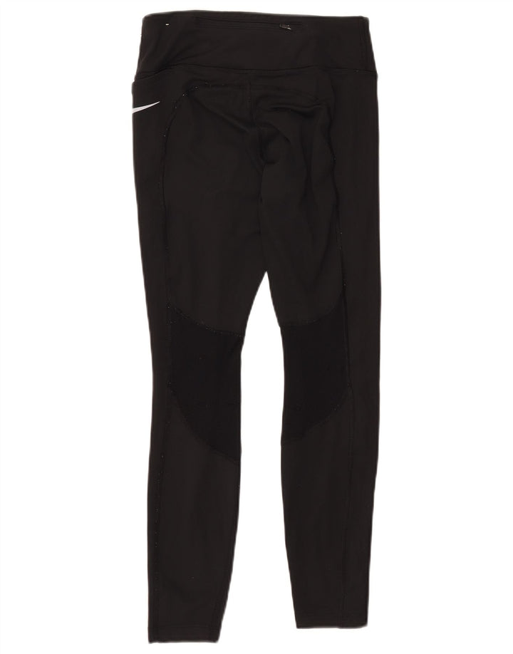 Leggings Nike Dri Fit Femininas UK 10 Pequenas Poliéster Pretas