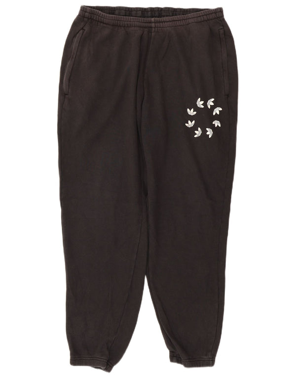 Adidas Mens Graphic Treino Calça Joggers Grande Algodão Preto