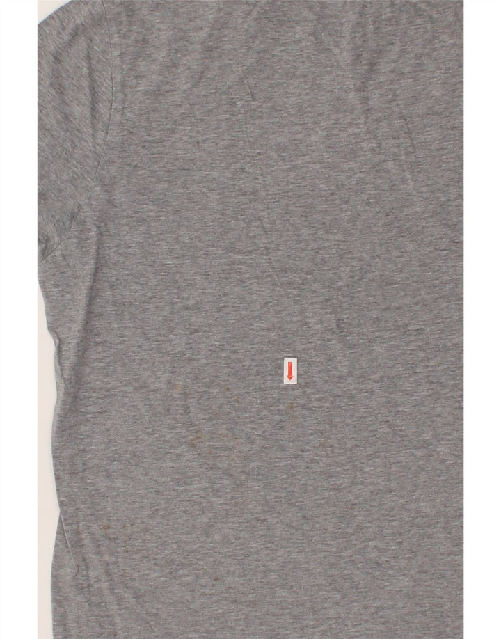 Camiseta masculina TOMMY HILFIGER com estampa gráfica cinza médio algodão