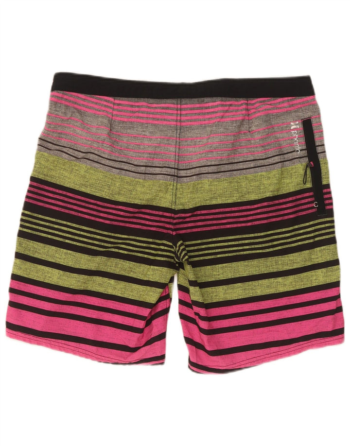 Shorts de natação masculino Hurley Phantom médio listrado multicolorido
