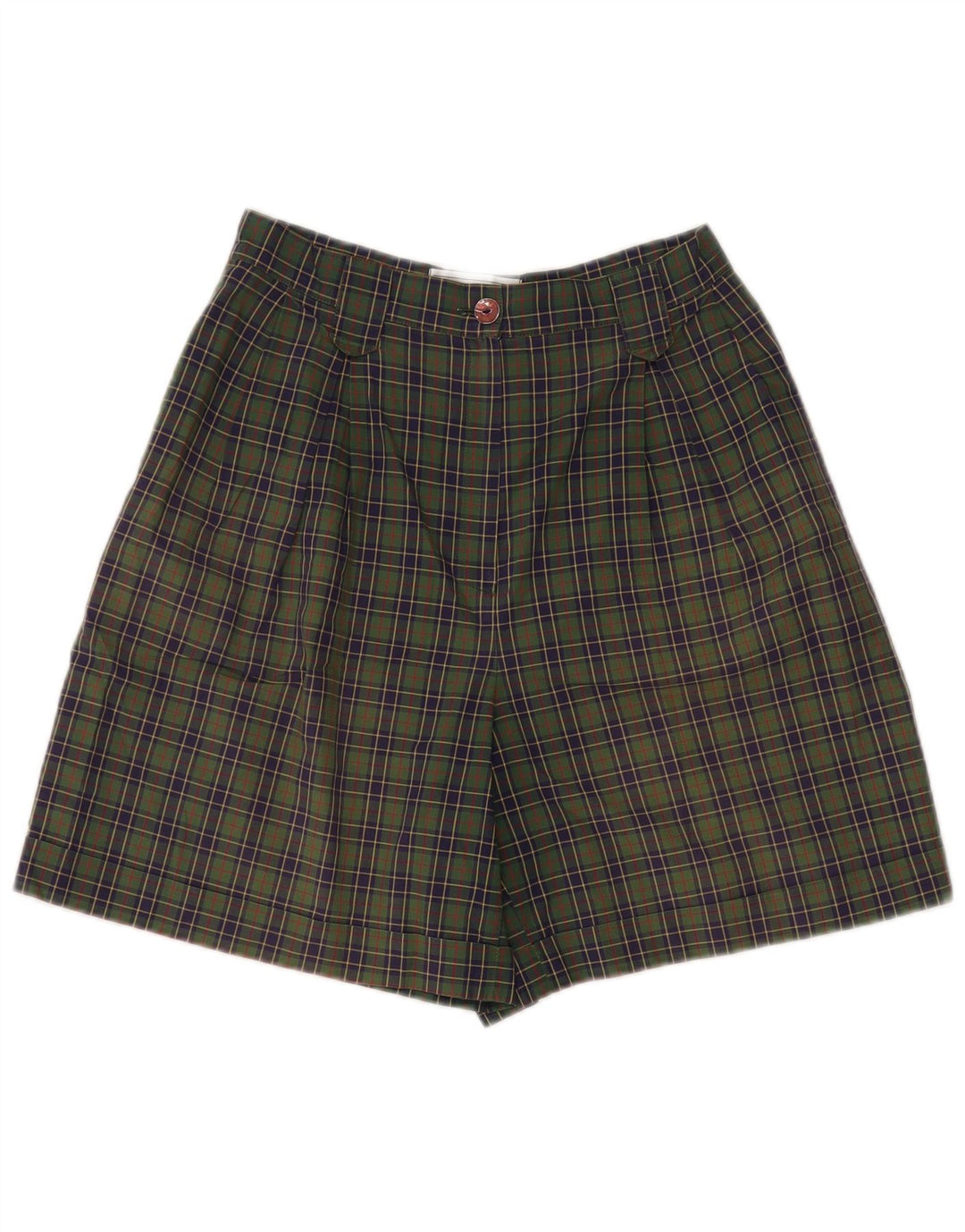 Shorts Chino Femininos All Over IT 44 Médio W28 Verde Xadrez