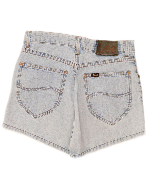 Shorts jeans feminino Lee Melrose com perna larga e cintura alta W29 algodão azul médio