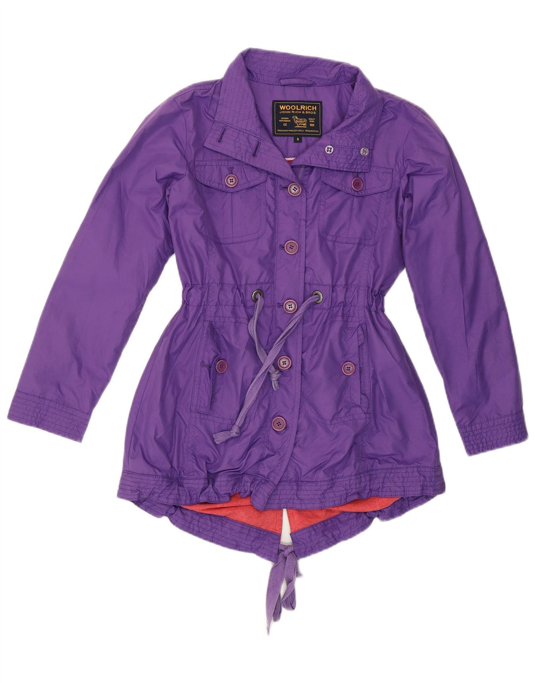 Casaco Woolrich Girls Parka 7-8 Anos Roxo