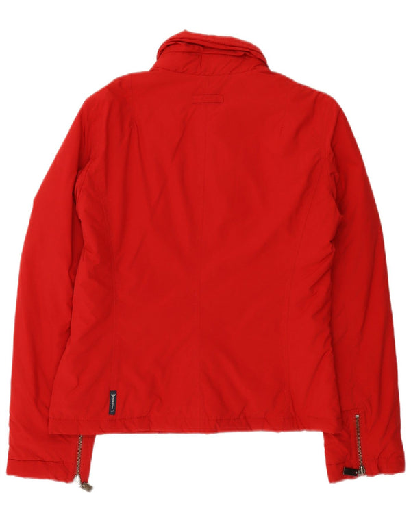 Jaqueta bomber feminina Armani Jeans EU 42 grande poliéster vermelho