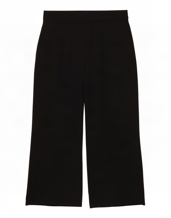 Calça feminina Marks & Spencer folgada casual Reino Unido 16 grande W34 L28 preta
