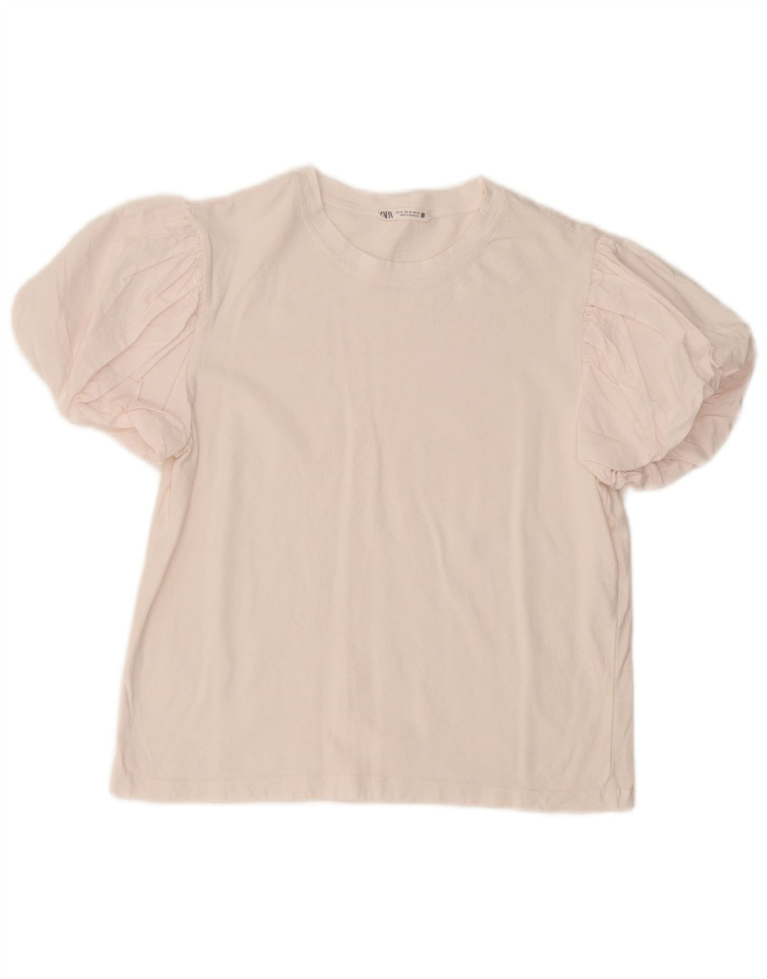 Blusa feminina ZARA UK 12 algodão branco médio