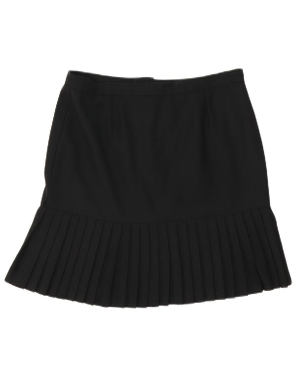 Saia trompete feminina vintage W32 grande preta