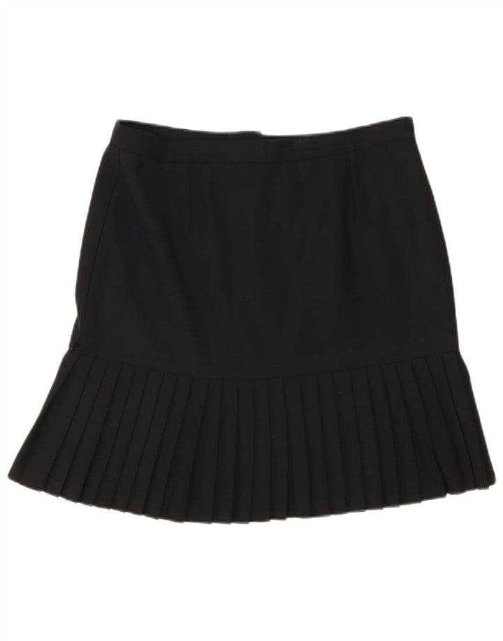 Saia trompete feminina vintage W32 grande preta