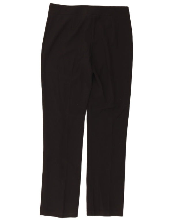 Calça feminina Marks & Spencer Modern Fit Suit UK 12 Médio W32 L31 Preta