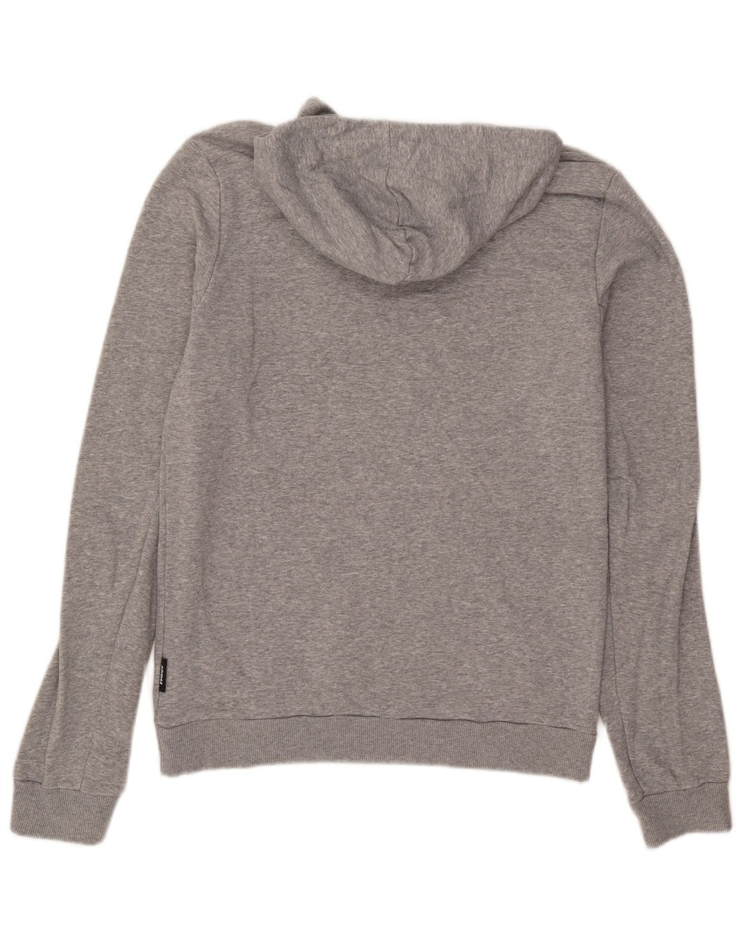 Adidas Mens Hoodie Jumper Médio Cinza Algodão