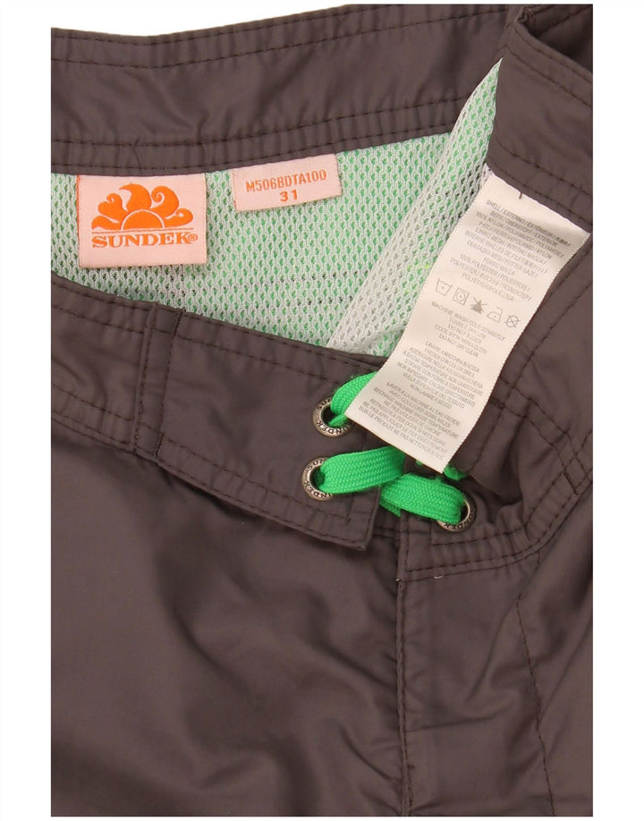 Shorts de natação masculino Sundek poliéster colorblock cinza médio