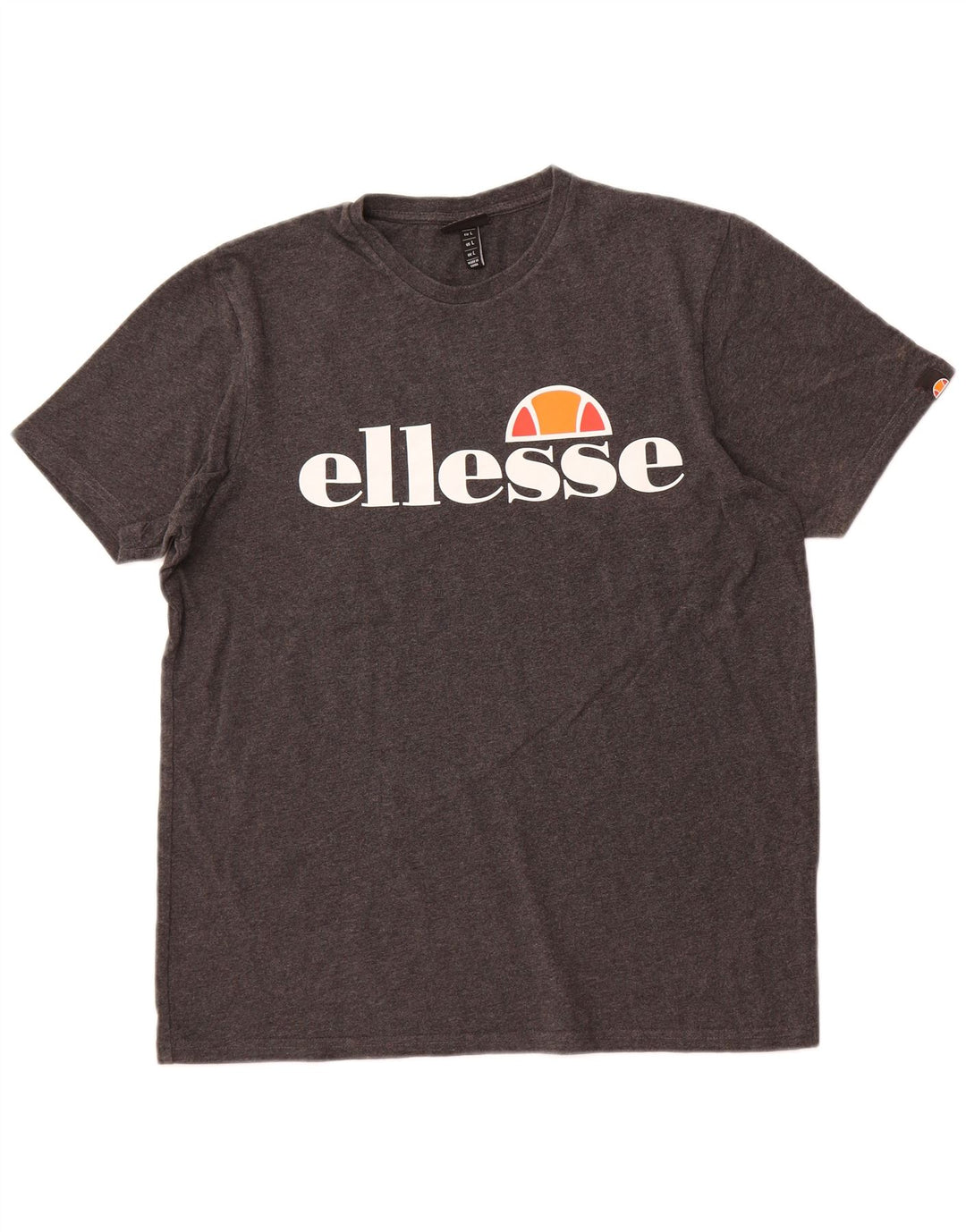 Camiseta feminina gráfica ELLESSE UK 14 grande algodão cinza
