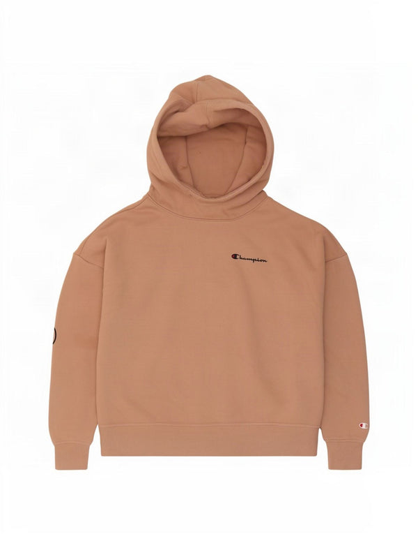 Jumper feminino Champion com capuz oversized UK 14 algodão rosa médio
