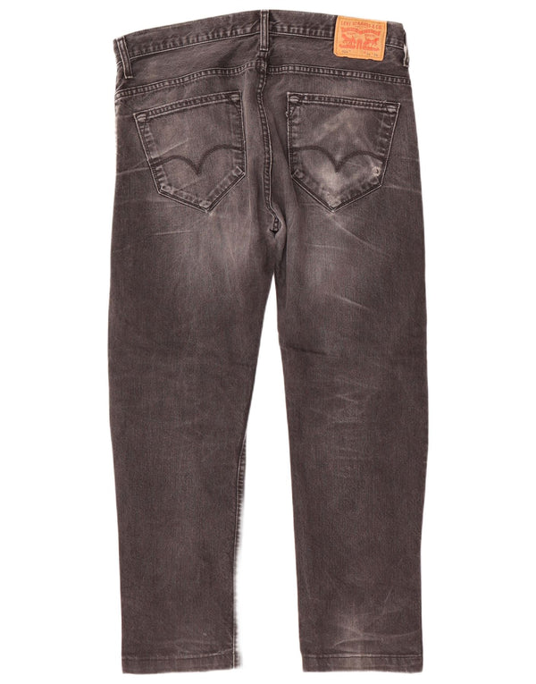 Calça jeans masculina Levi's 504 Straight W34 L29 cinza algodão