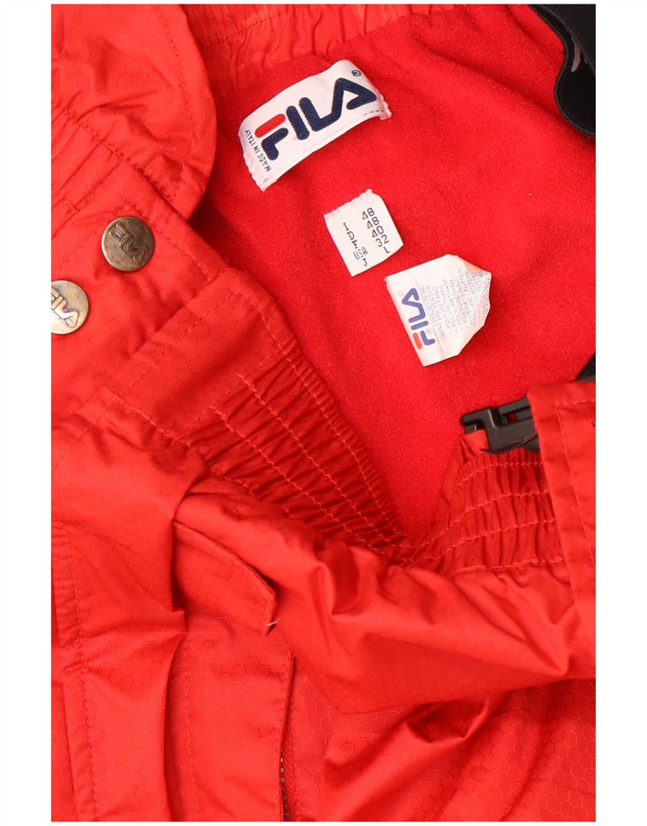 Conjunto de 2 peças Fila Mens Graphic Ski IT 48 Médio W30 L29 Vermelho Colorblock