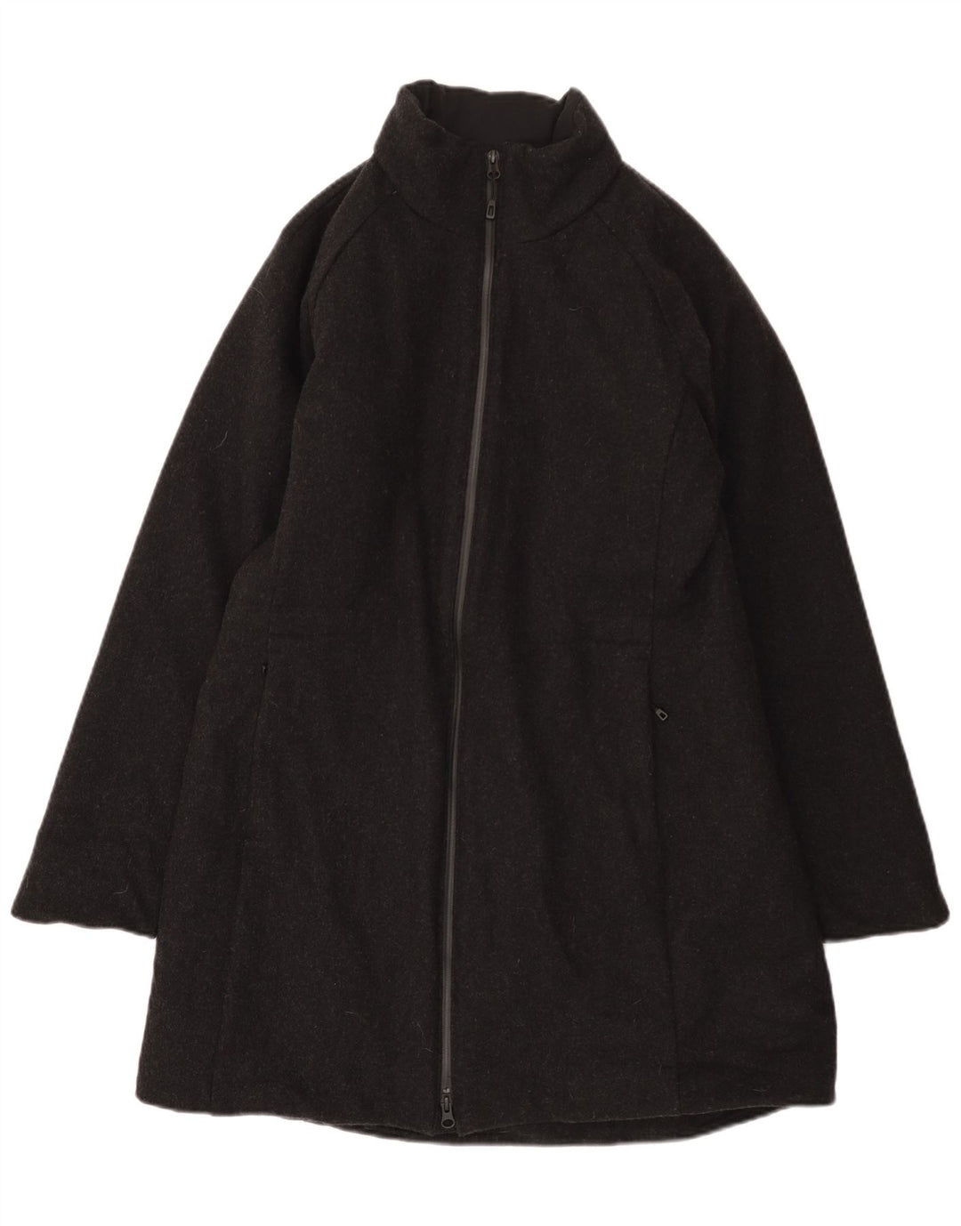 Sobretudo feminino Patagonia UK 16 grande lã cinza