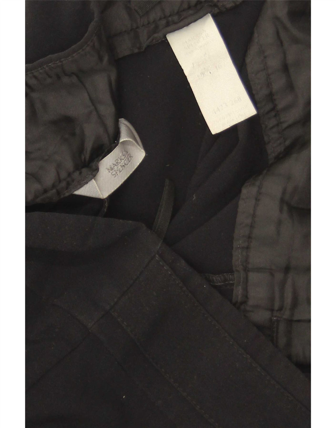 Calça feminina Marks & Spencer Bootcut Suit Reino Unido 16 Grande W34 L32 Preta