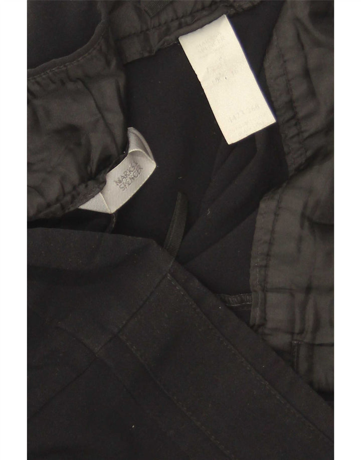 Calça feminina Marks & Spencer Bootcut Suit Reino Unido 16 Grande W34 L32 Preta