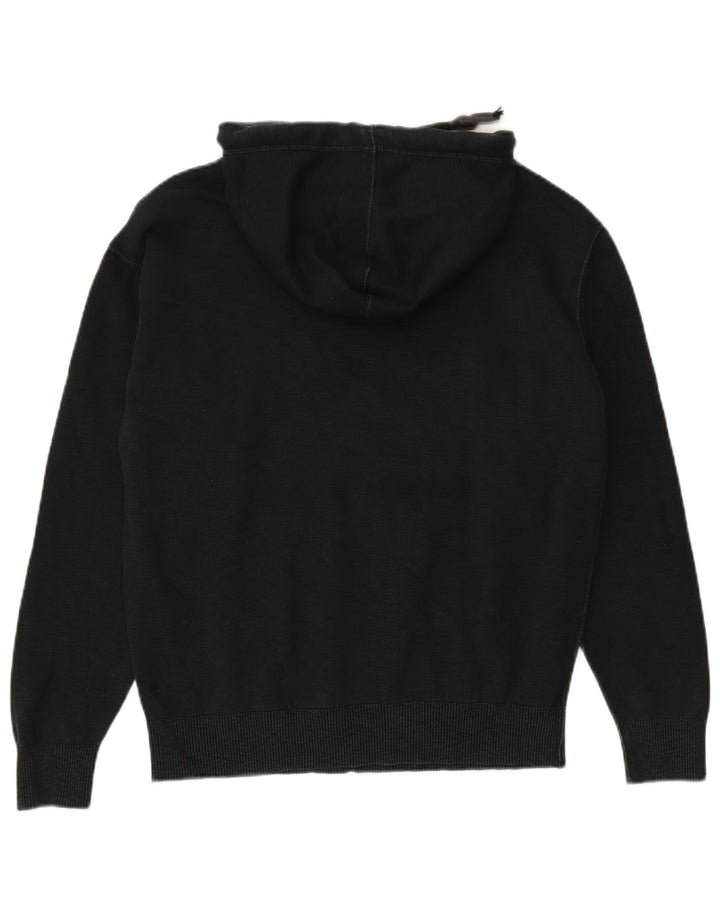 Suéter masculino com capuz GAS pequeno algodão preto