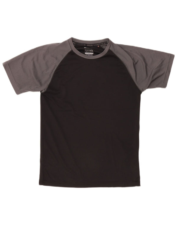 MOUNTAIN WAREHOUSE Camiseta masculina IsoCool Top pequeno bloco colorido preto