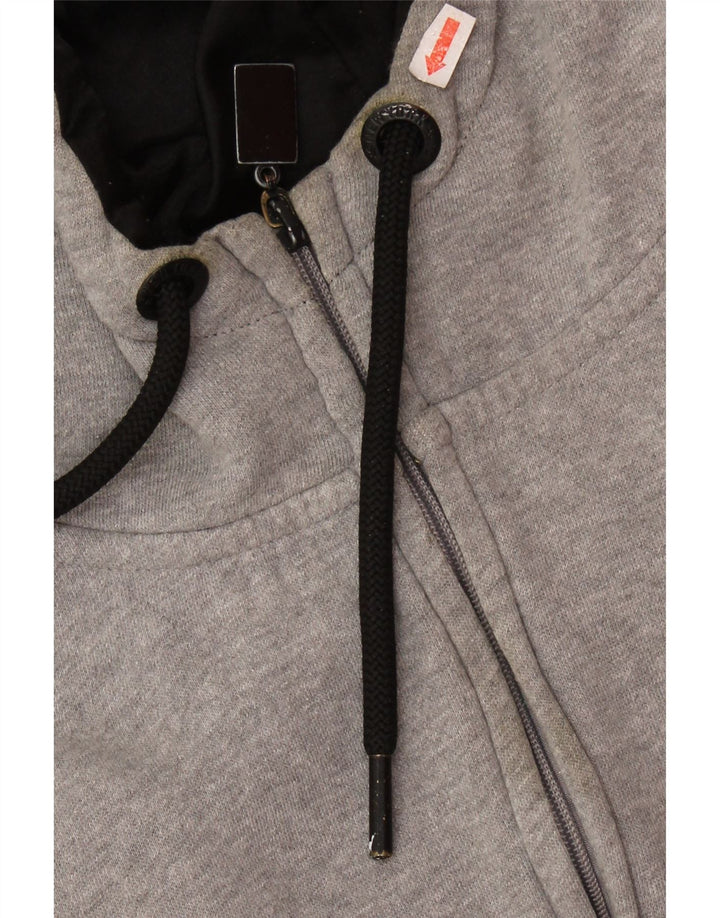 Suéter feminino MAJESTIC New York Yankees com capuz e zíper Reino Unido 14 cinza médio