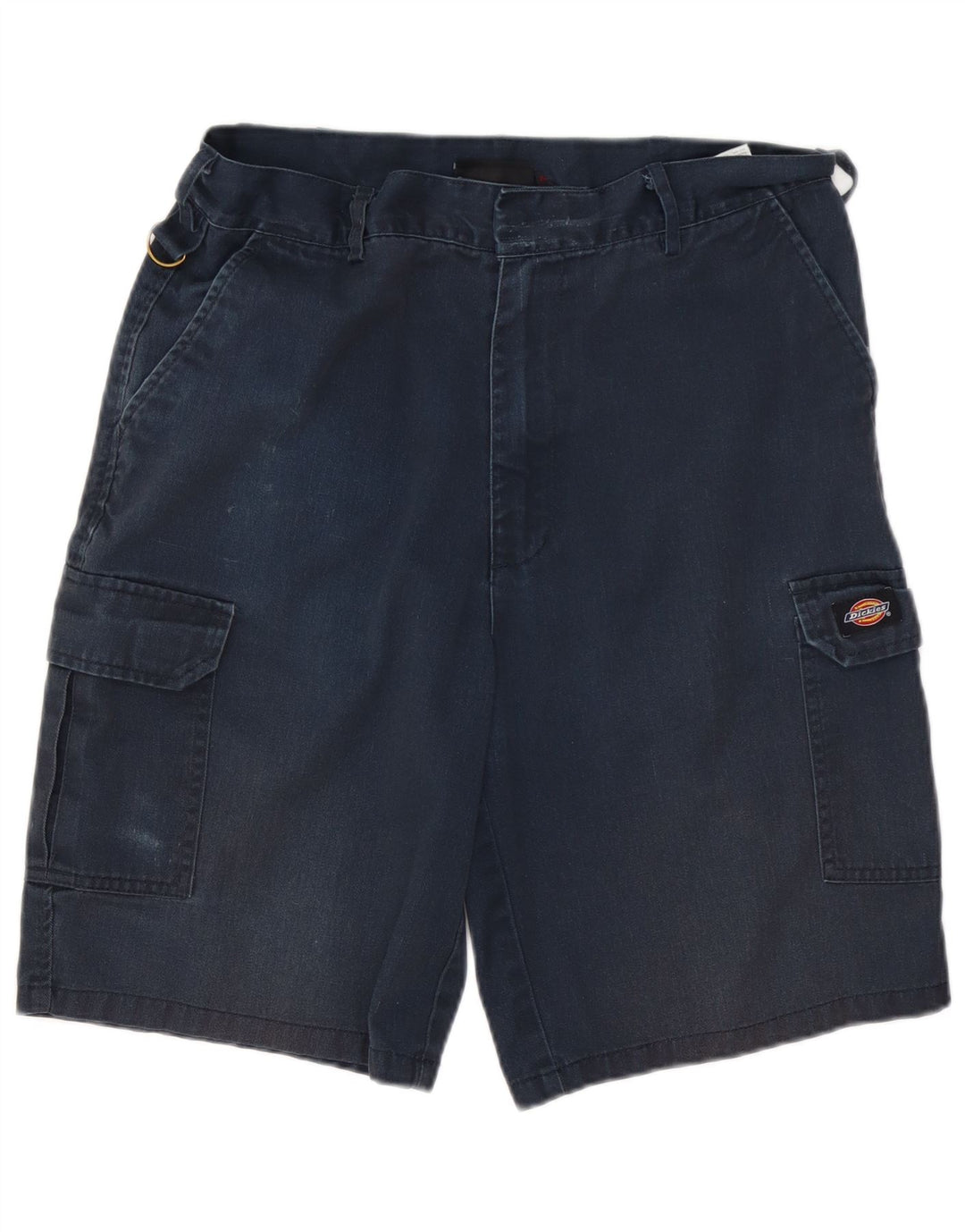 Shorts cargo masculino Dickies W34 grande poliéster azul marinho