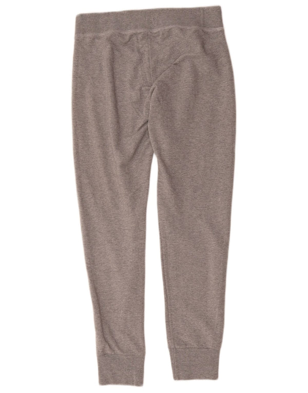 Calça de treino feminina Converse Joggers UK 12 algodão manchado cinza médio
