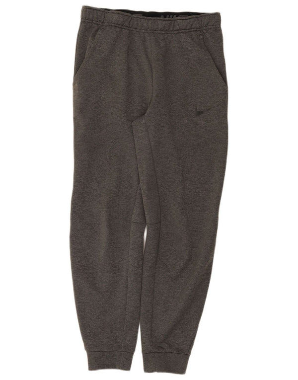 Nike Mens Dri Fit Calças de treino Joggers Pequeno Cinza Poliéster