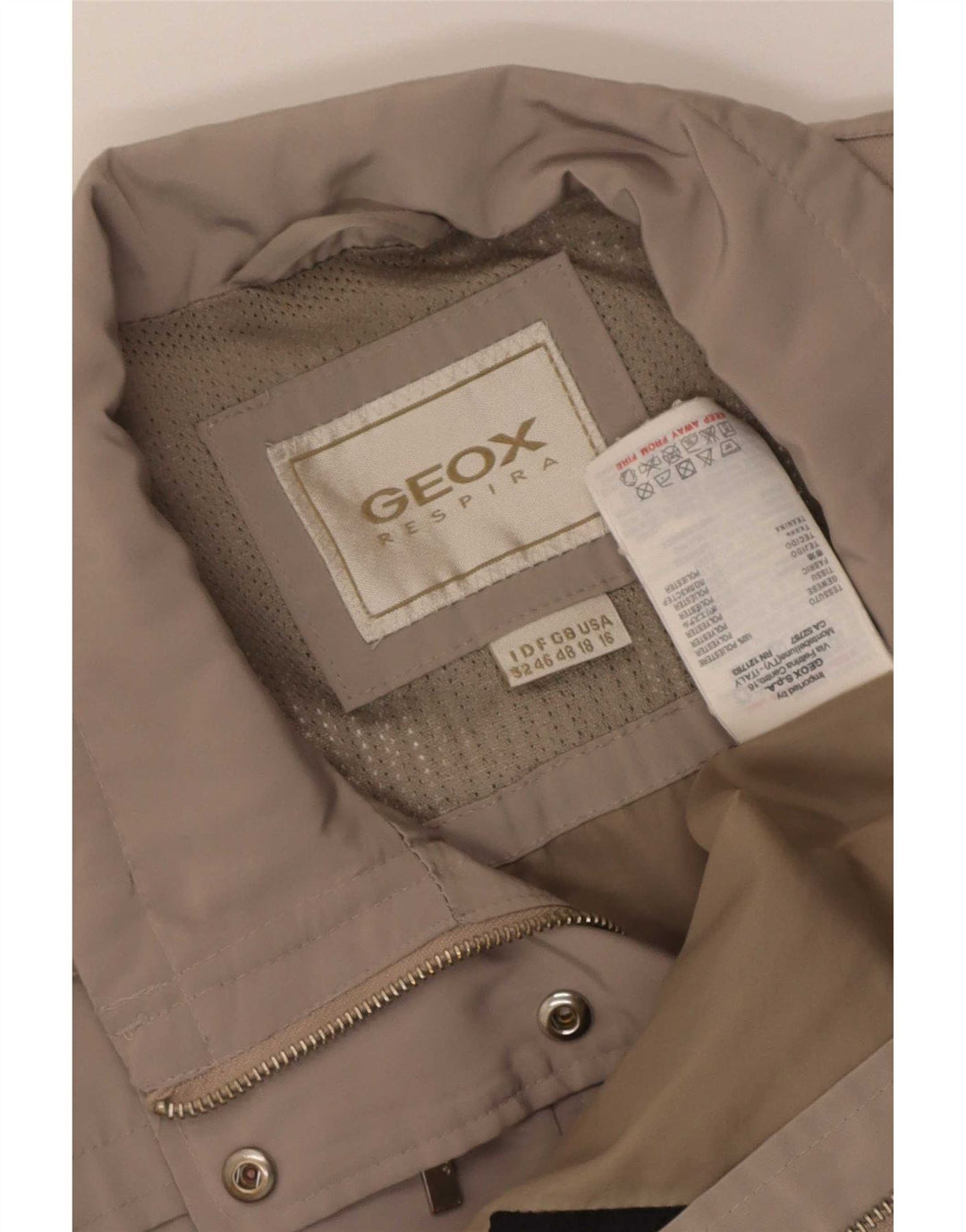 Sobretudo feminino Geox Respira IT 48 XL poliéster bege