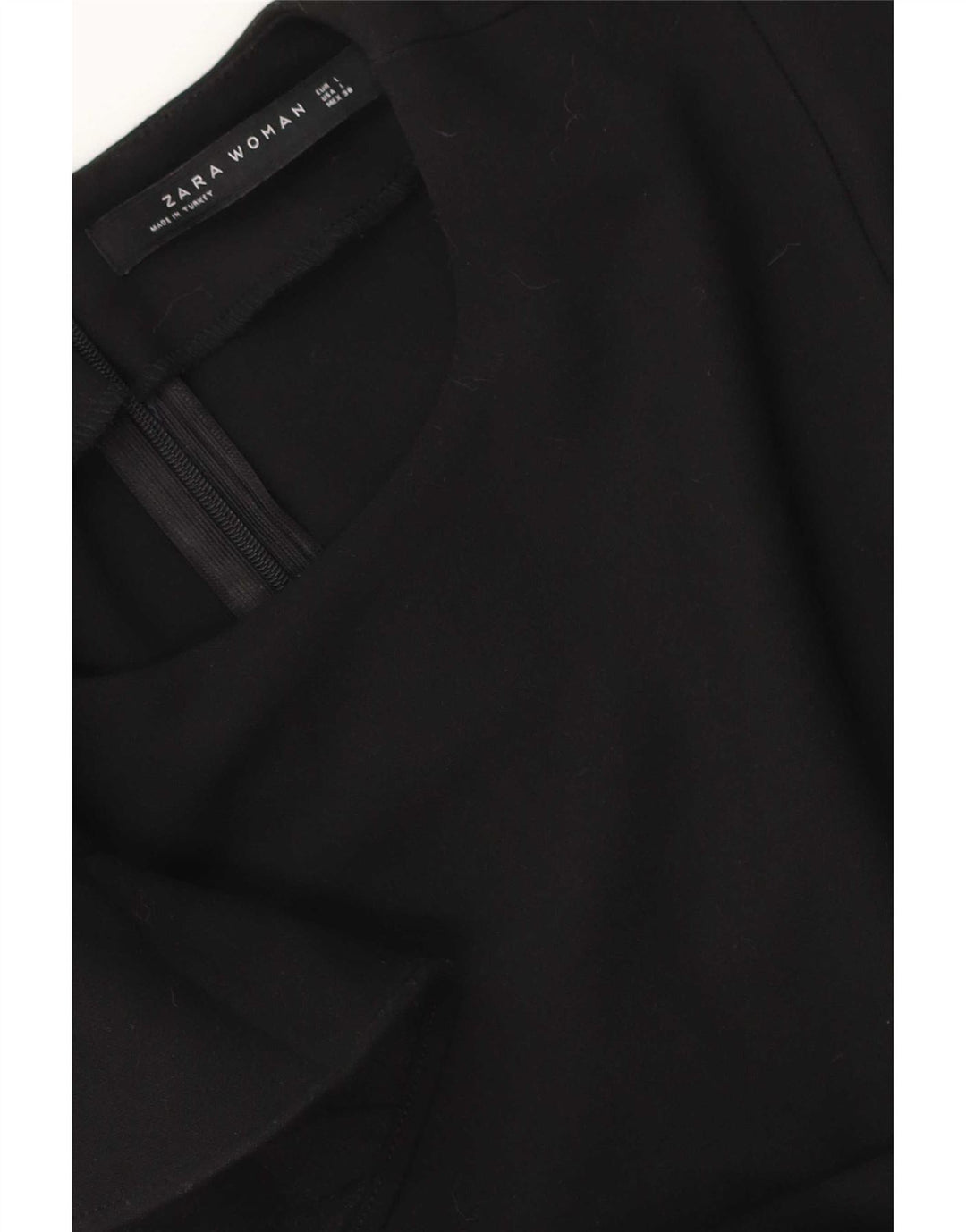 Vestido bainha feminino Zara Reino Unido 16 grande preto