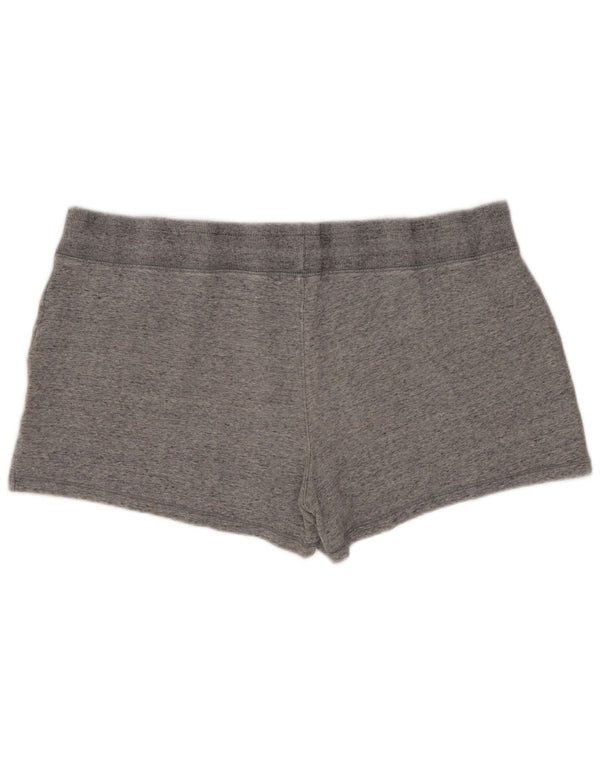 EDDIE BAUER Shorts esportivo feminino UK 18 XL cinza manchado de algodão