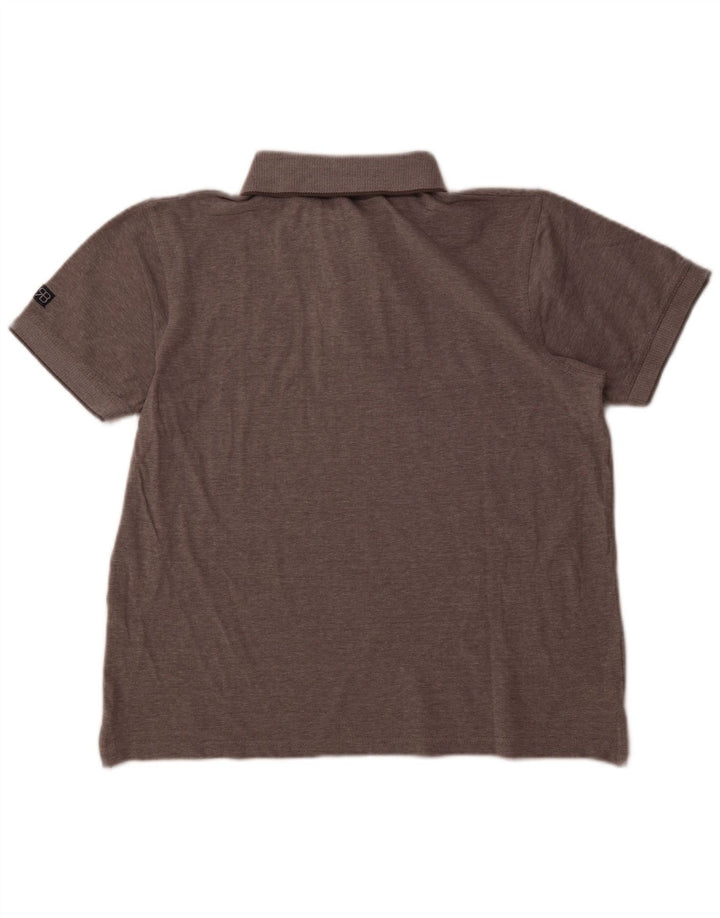 Camisa polo masculina RENATO BALESTRA XL algodão manchado cinza