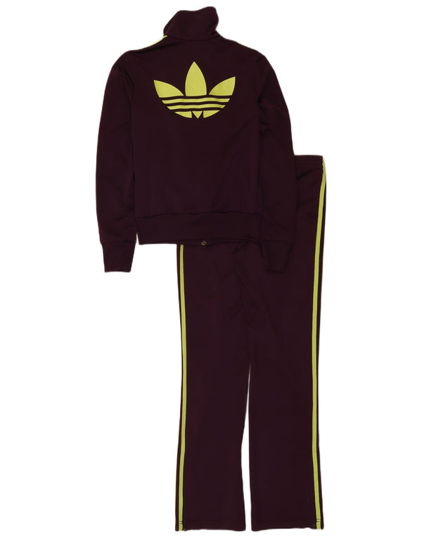 Adidas Womens Graphic Full Tracksuit EU 34 XS Roxo Poliéster