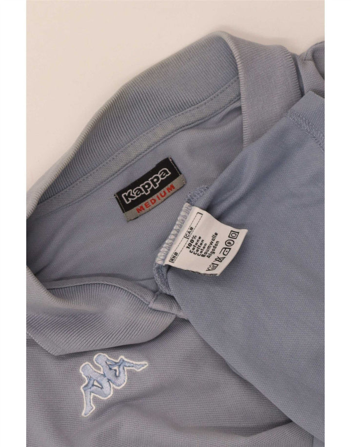 Camisa polo masculina Kappa algodão azul médio