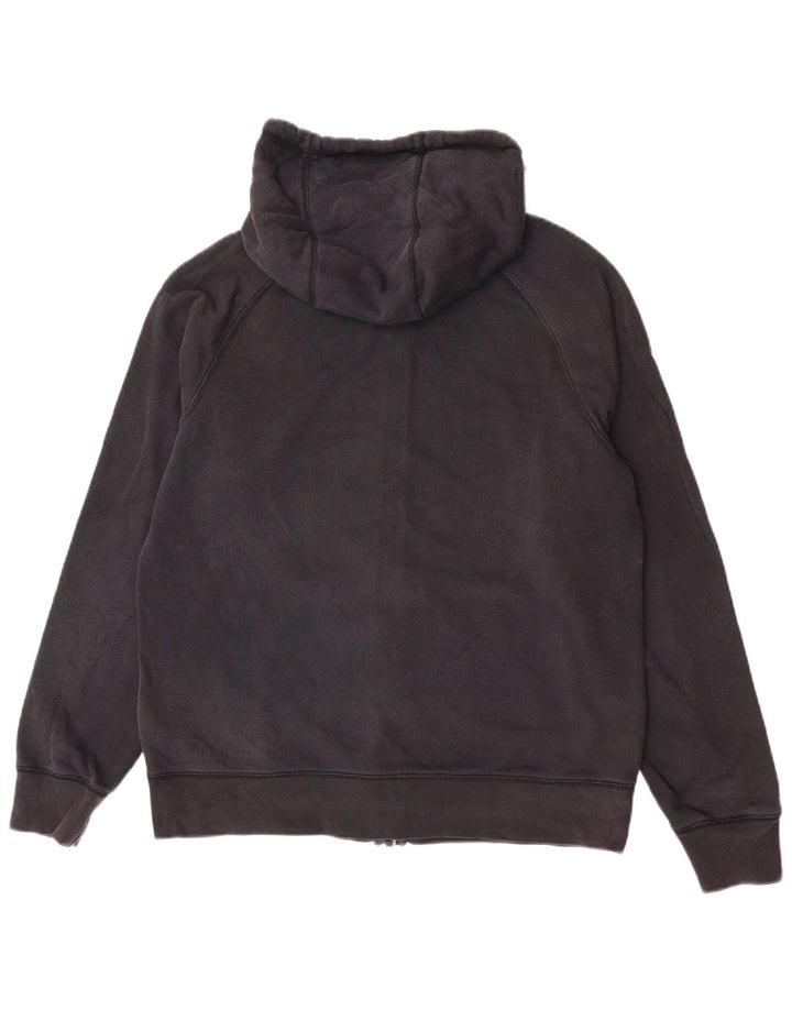 Suéter Nike masculino com capuz e zíper grande de algodão preto
