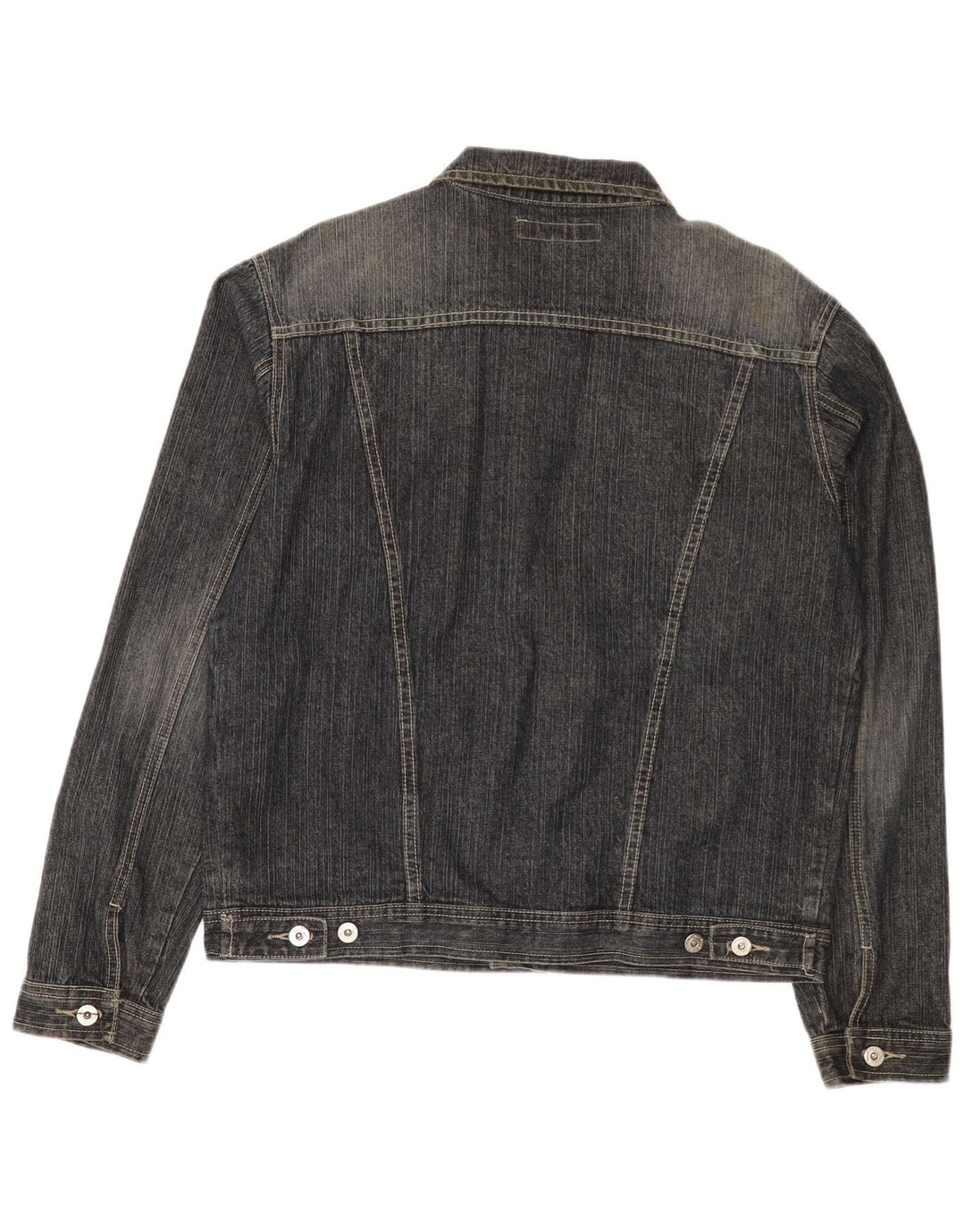 Jaqueta jeans masculina vintage UK 40 grande algodão azul