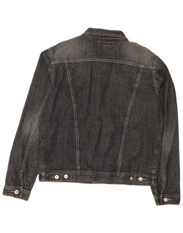 Jaqueta jeans masculina vintage UK 40 grande algodão azul