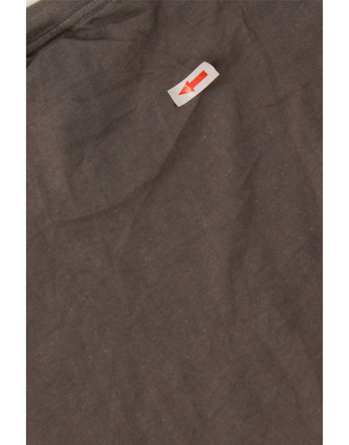Camiseta Adidas Masculina Graphic Top Cinza Médio Algodão