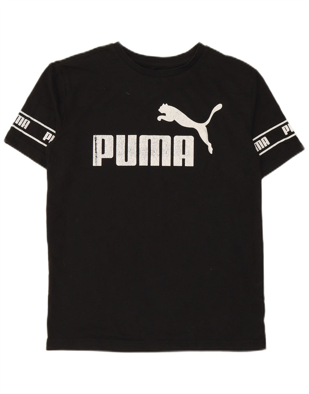 Camiseta PUMA Boys Graphic 13-14 Anos Grande Algodão Preto