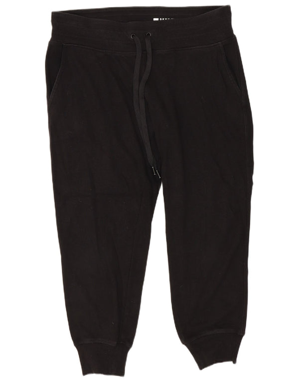 Calça esportiva feminina Dkny com corte gráfico e jogging UK 14 médio preto