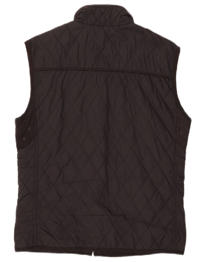 Colete acolchoado masculino ZARA UK 40 grande nylon preto