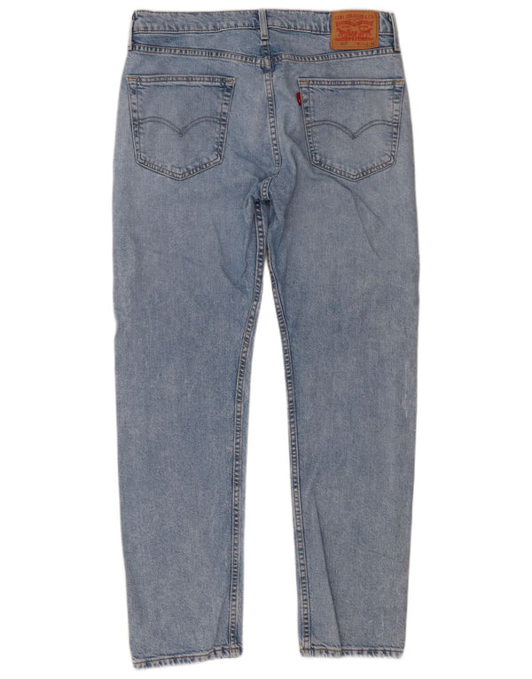 Levi's Masculino 502 Tapered Jeans W34 L32 Azul Algodão