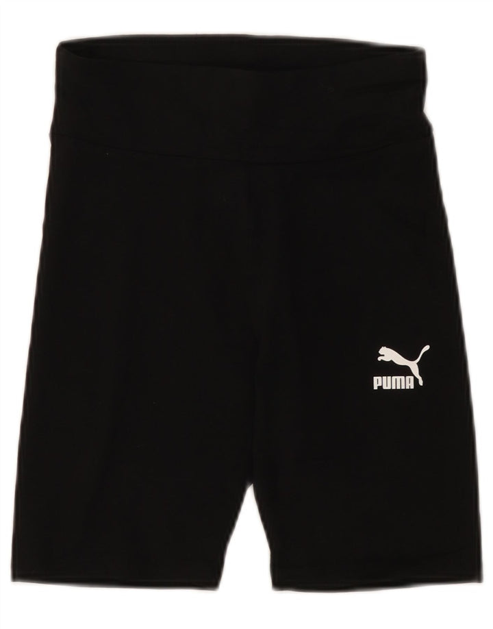 Shorts esportivos femininos PUMA UK 4 XS algodão preto