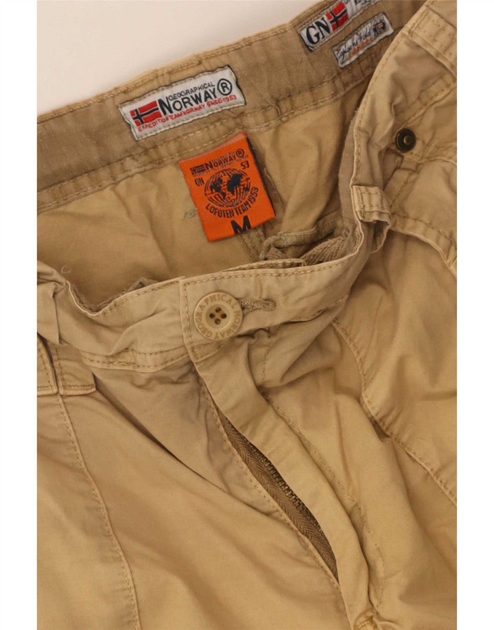 Noruega Mens Cargo Shorts Médio W34 Bege