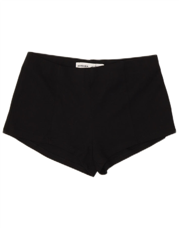 Calça quente feminina Bershka grande W32 viscose preta