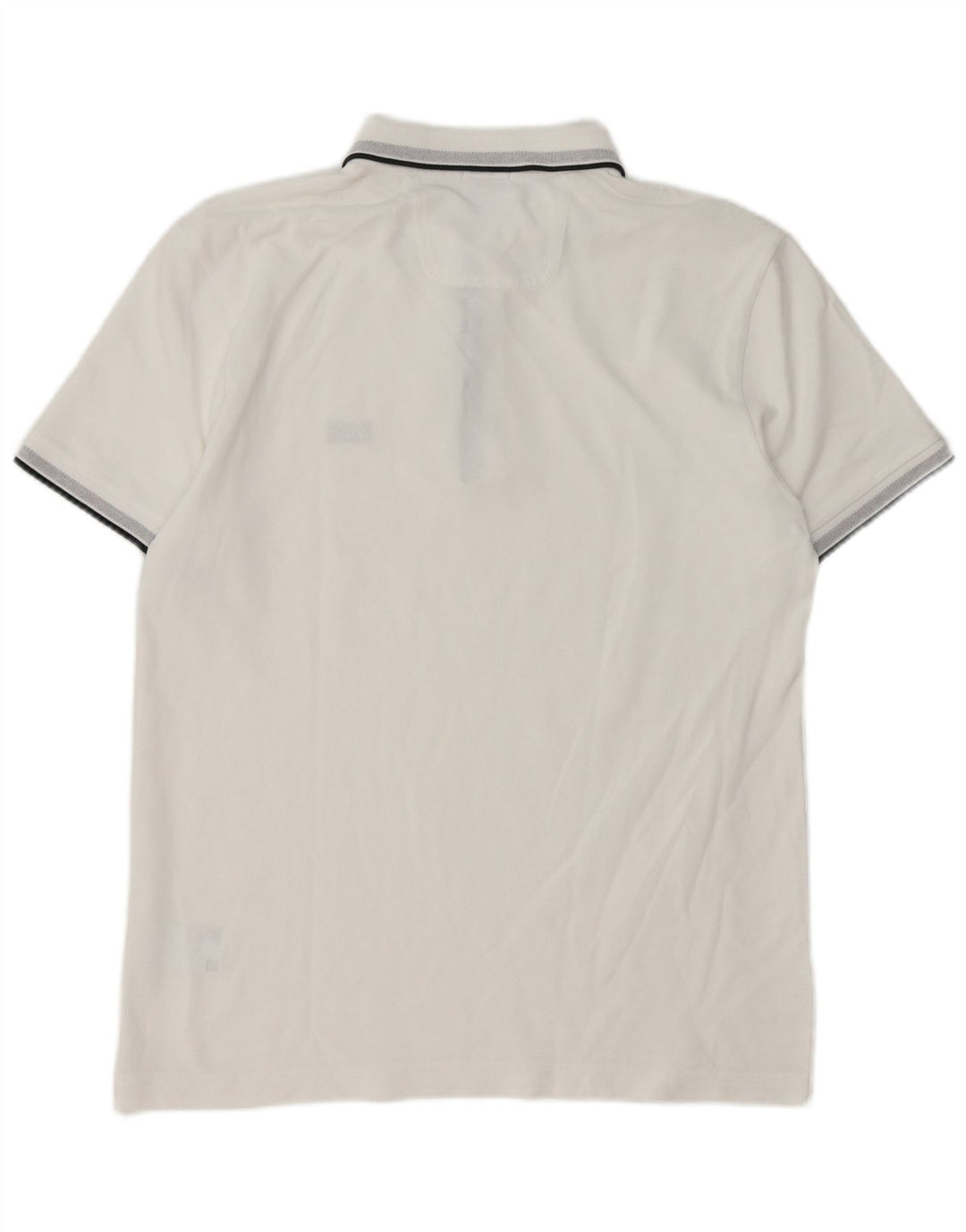 Camisa polo masculina Hugo Boss Regular Fit grande algodão branco