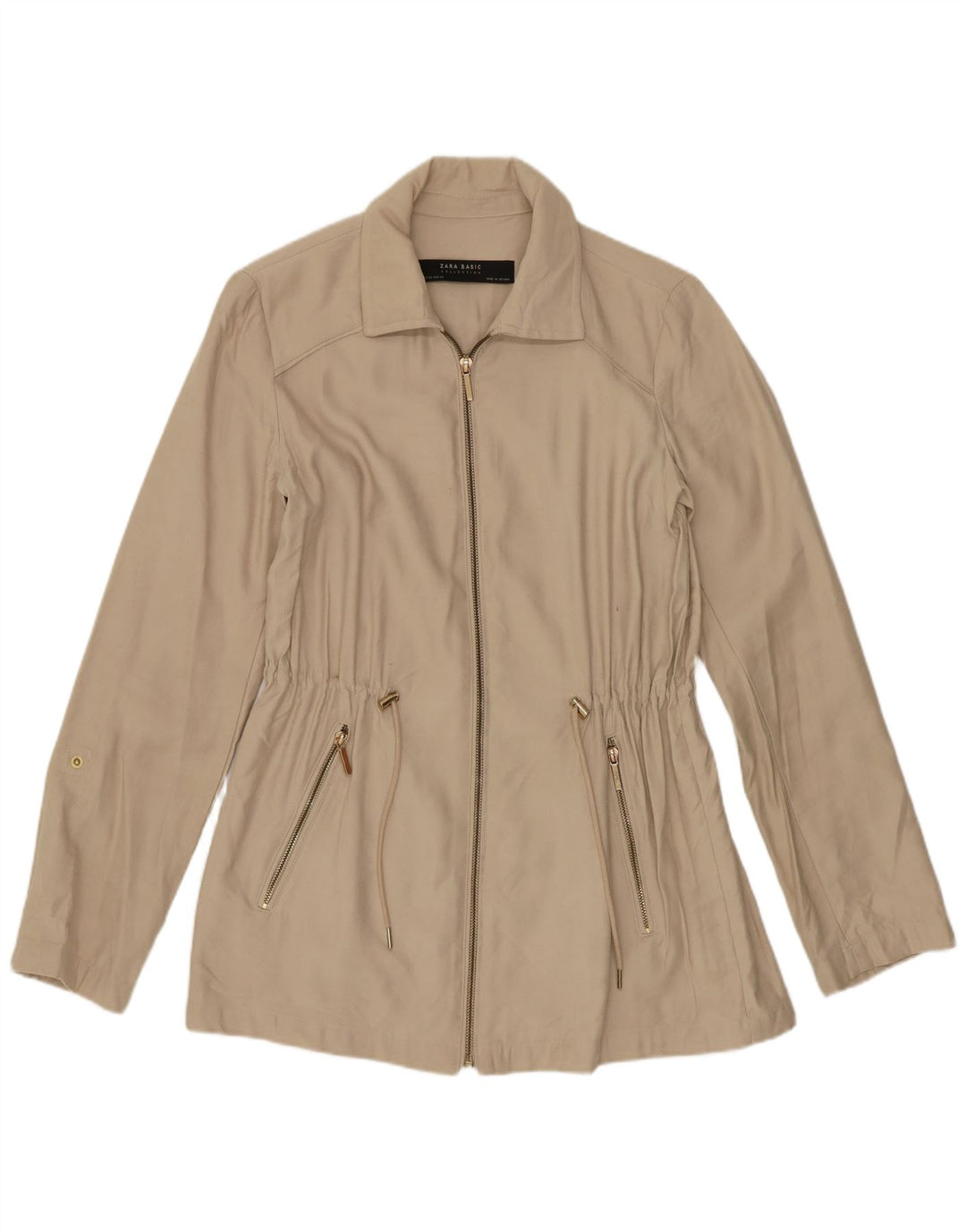 Jaqueta Zara Mulher UK 6 XS Bege